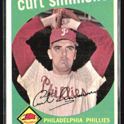 1959 Topps - #382 Curt Simmons