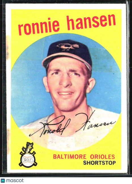 1959 Topps - #444 Ron Hansen