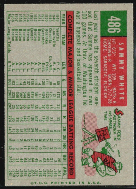 1959 Topps - #486 Sammy White