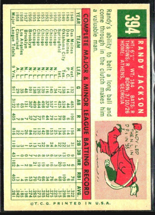 1959 Topps - #394 Randy Jackson