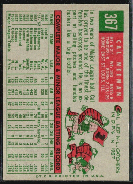 1959 Topps - #367 Cal Neeman