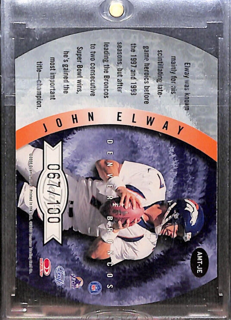 2000 Quantum Leaf All Millenium Team John Elway Auto /100 HOF