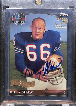 1999 Topps Class of '99 Billy Shaw HOF Auto Bills