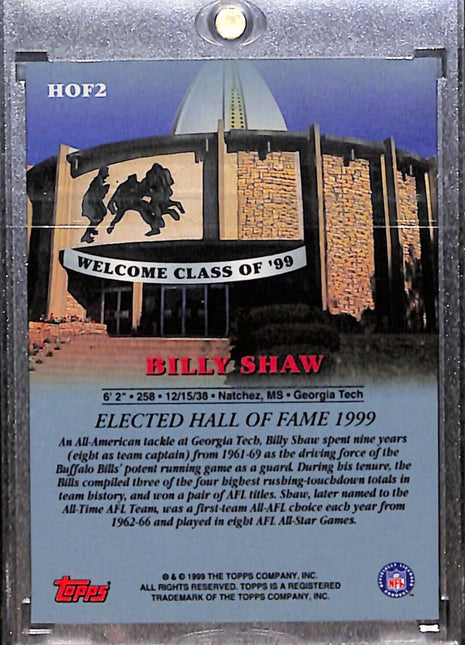 1999 Topps Class of '99 Billy Shaw HOF Auto Bills