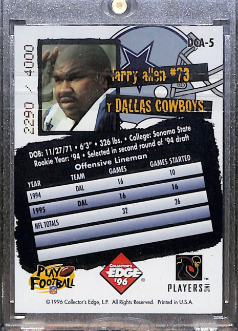 1996 Collector's Edge - Cowboybilia Footballbilia Auto #DCA-5 Larry Allen /4000