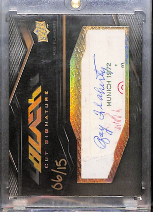 2009 UD Black Ray Flaherty Cut Auto /15 HOF