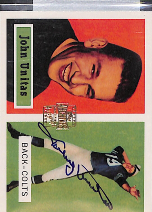 2001 Topps Archives Rookie Reprint Johnny Unitas Auto Colts HOF