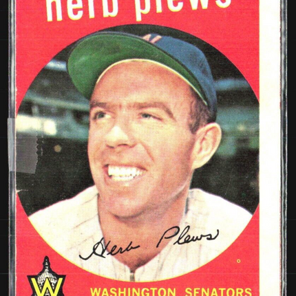 1959 Topps - #373 Herb Plews