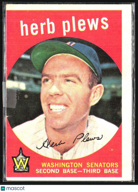 1959 Topps - #373 Herb Plews