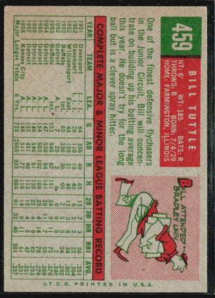 1959 Topps - #459 Bill Tuttle