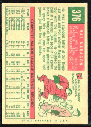 1959 Topps - #376 Hal Naragon