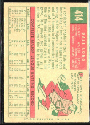 1959 Topps - #414 Dale Long