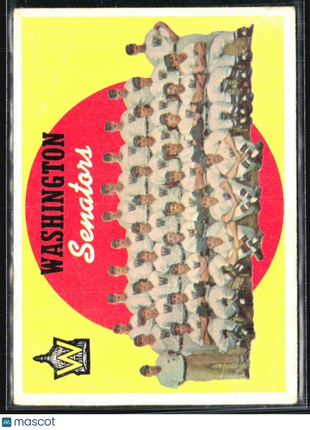 1959 Topps - Sixth Series Checklist #397 Washington Senators