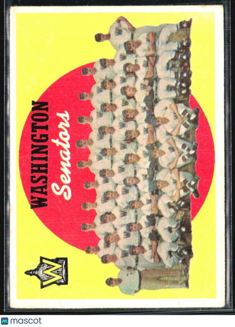 1959 Topps - Sixth Series Checklist #397 Washington Senators