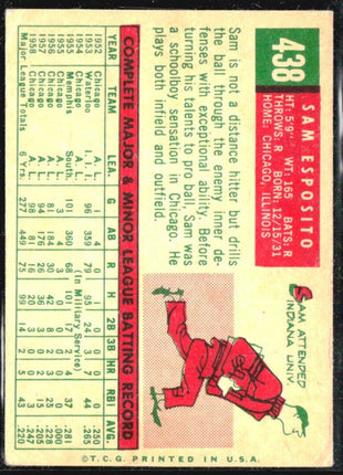 1959 Topps - #438 Sammy Esposito