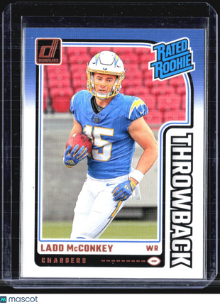 2024 Donruss Rated Rookie Throwback Ladd McConkey #23