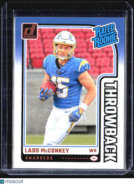 2024 Donruss Rated Rookie Throwback Ladd McConkey #23