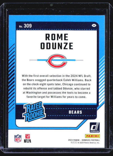 2024 Donruss Rated Rookie #309 Rome Odunze