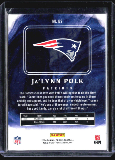 2024 Panini Origins - Rookies #122 Ja'Lynn Polk (RC)