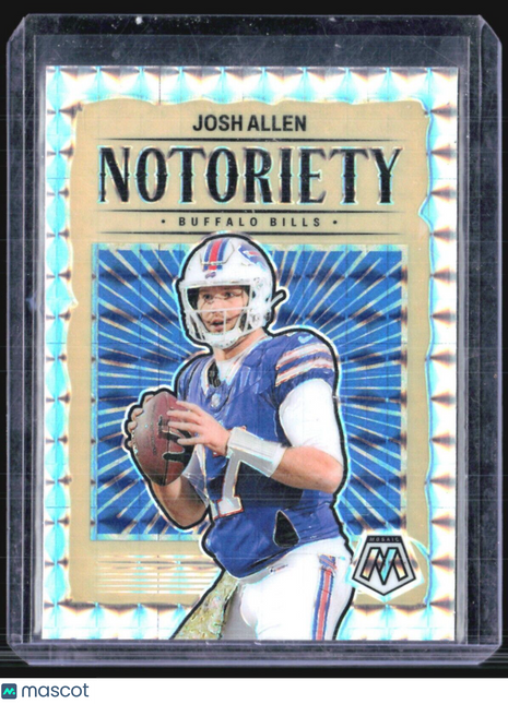 2024 Panini Mosaic Notoriety Josh Allen SIlver Mosaic #4