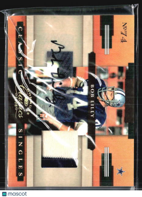 2008 Classics Bob Lilly Classic Signings Patch Auto /15