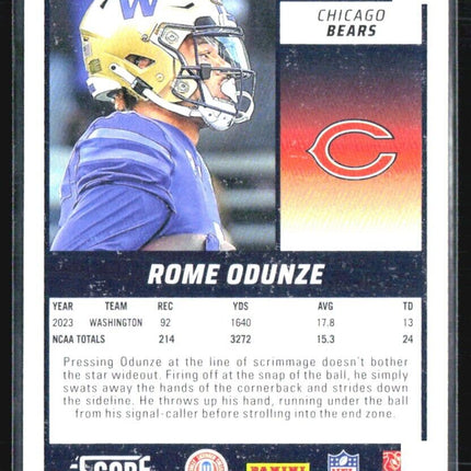 2024 Score - Rookies Green #309 Rome Odunze (RC)