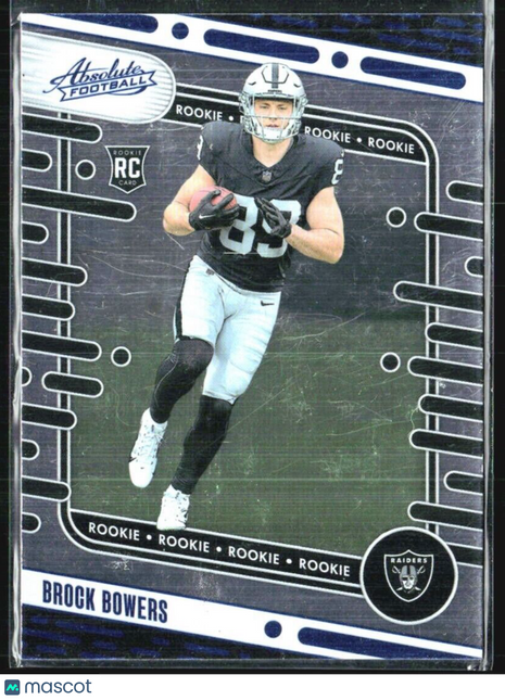 2024 Panini Absolute Brock Bowers Blue Rc #113
