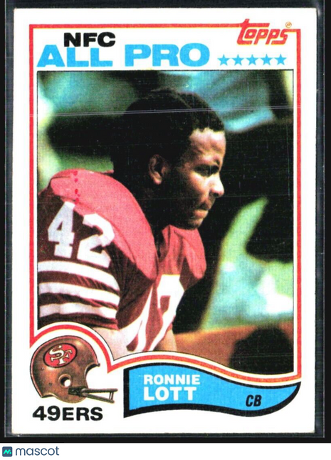 1982 Topps - #486 Ronnie Lott (RC)