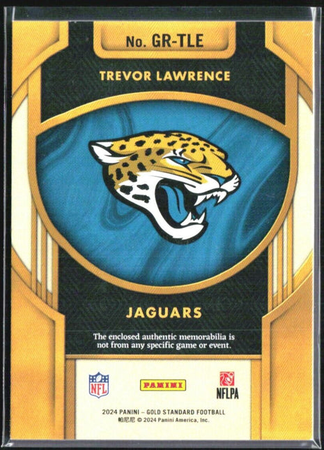 2024 Panini Gold Standard - Gold Rush #GR-TLE Trevor Lawrence /299 Jersey