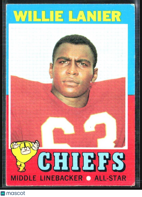 1971 Topps - #114 Willie Lanier (RC)