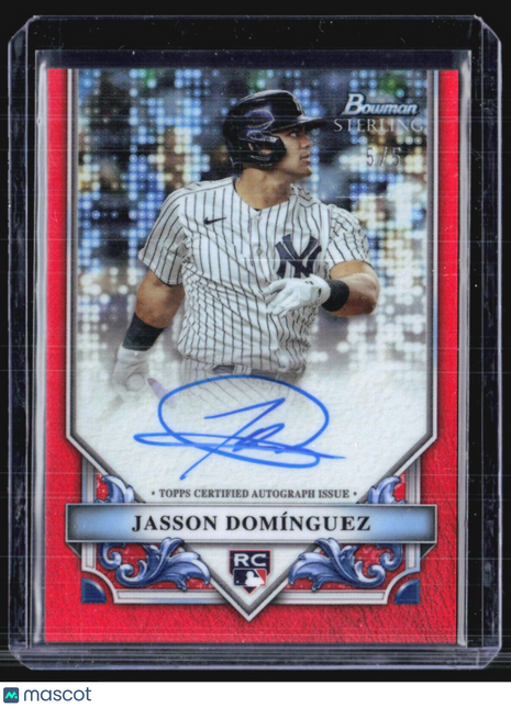 2024 Bowman Sterling Jasson Dominguez Red Refraactor Rc Auto /5