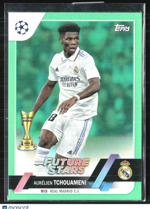 2022-23 Topps UEFA - Future Stars #124 Aurelien Tchouameni /199 Green