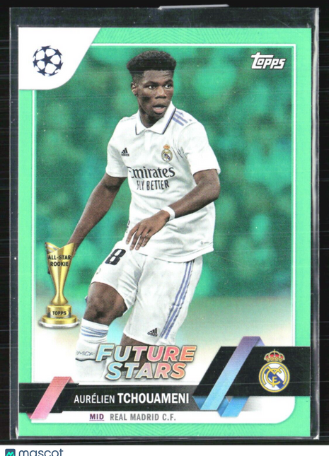2022-23 Topps UEFA - Future Stars #124 Aurelien Tchouameni /199 Green
