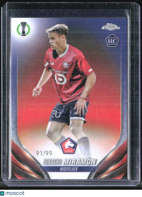 2023-24 Topps UEFA Club Competitions - #3 Ignacio Miramon (RC) Retiallian /99