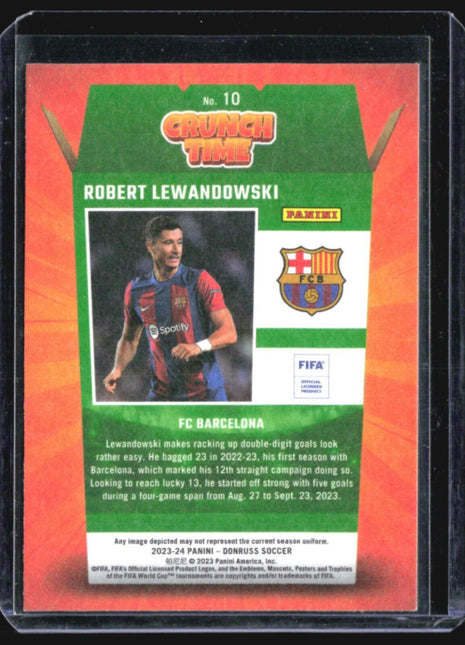 2023-24 Panini Donruss FIFA - Crunch Time #10 Robert Lewandowski