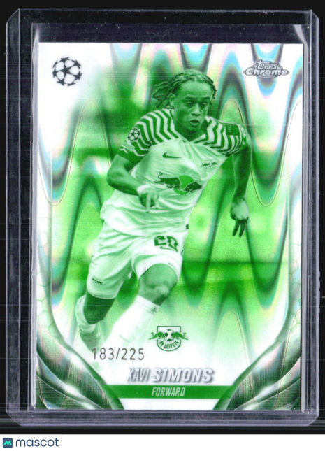 2023-24 Topps Chrome UEFA Club Competitions - #24 Xavi Simons Green /225