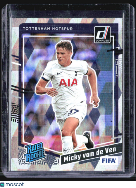 2023-24 Panini Donruss FIFA - Rated Rookie #181 Micky van de Ven (RC) Silver Ice