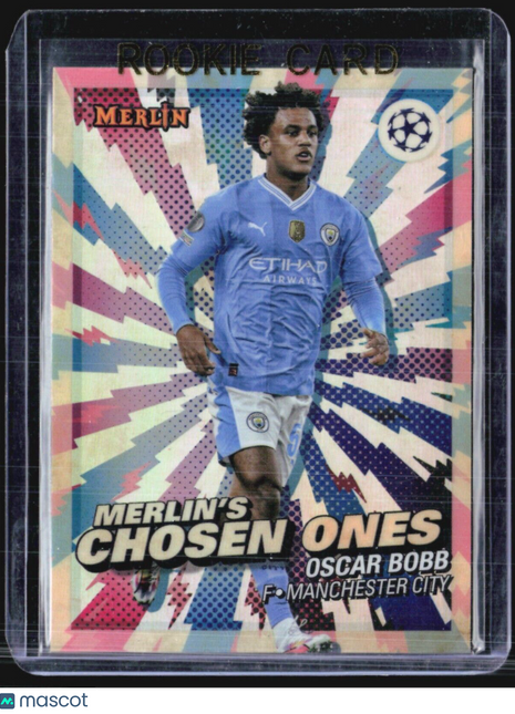 2023-24 Topps Merlin UEFA Merlin's Chosen One #MC-13 Oscar Bobb (RC)