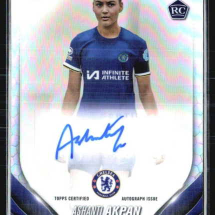 2023-24 Topps Chrome Auto Refractor #A-AA Ashanti Akpan Rc