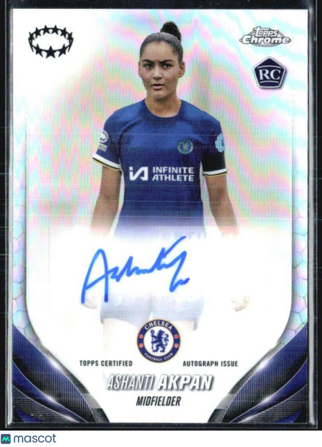 2023-24 Topps Chrome Auto Refractor #A-AA Ashanti Akpan Rc