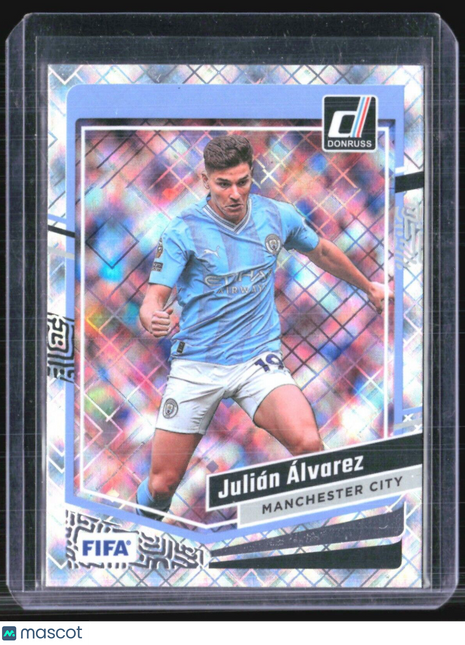 2023-24 Panini Donruss FIFA - #90 Julian Alvarez Silver Laser