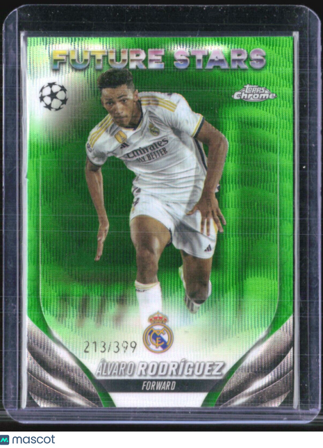 2023-24 Topps Chrome UEFA - Future Stars #134 Alvaro Rodriguez Green /399