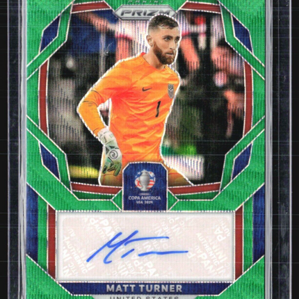 2024 Panini Prizm CONMEBOL Copa America #S-MT Matt Turner Auto Green