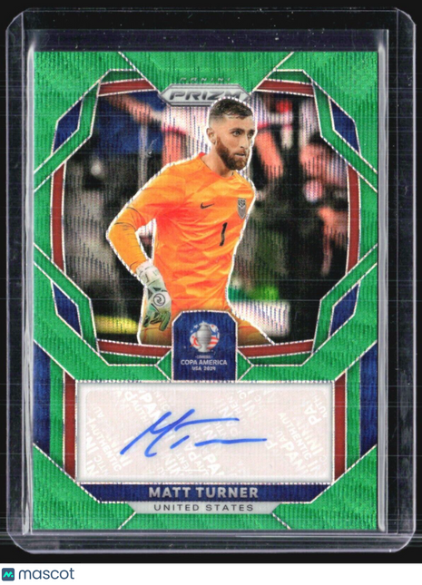 2024 Panini Prizm CONMEBOL Copa America #S-MT Matt Turner Auto Green