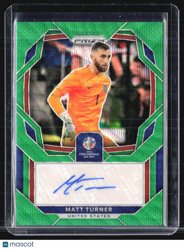 2024 Panini Prizm CONMEBOL Copa America #S-MT Matt Turner Auto Green