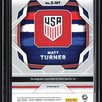 2024 Panini Prizm CONMEBOL Copa America #S-MT Matt Turner Auto Green