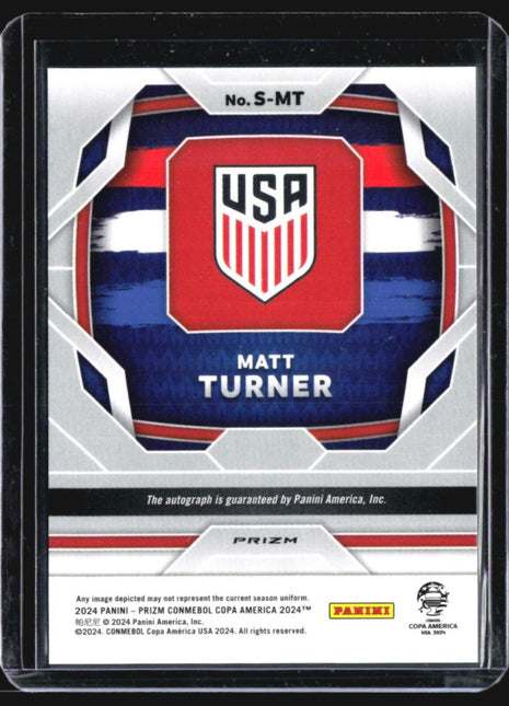 2024 Panini Prizm CONMEBOL Copa America #S-MT Matt Turner Auto Green
