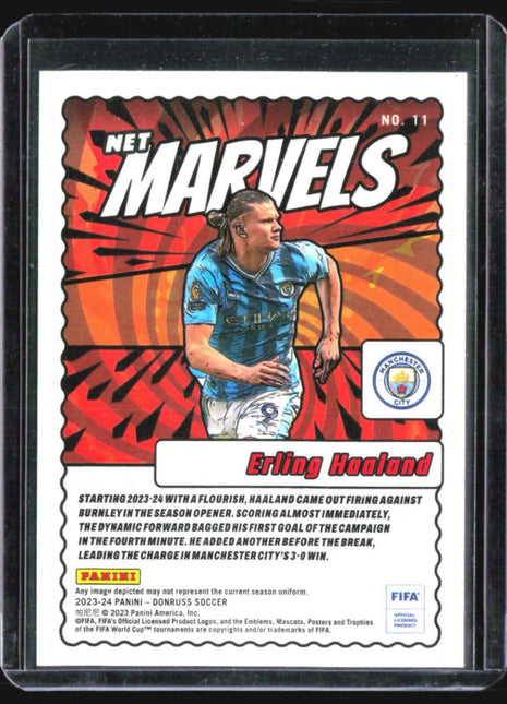 2023-24 Panini Donruss Net Marvels Erling Haaland #11
