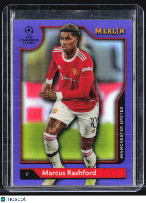2021-22 Merlin Chrome Marcus Rashford Purple Refractor /15