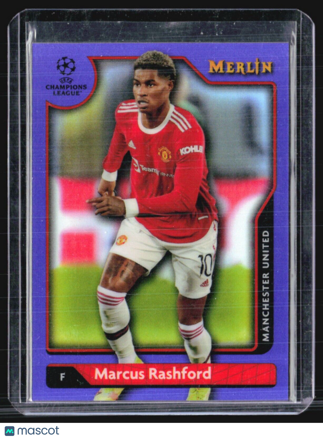 2021-22 Merlin Chrome Marcus Rashford Purple Refractor /15